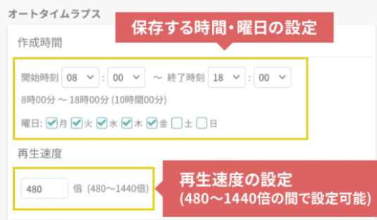 オートタイムラプスとは – Safieサポートセンター | ヘルプ | 防犯